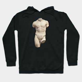 Popular Sculpture Art, Statue of David, Nude Body Hoodie